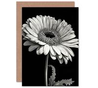 Artery8 Gerbera Flowers Floral Blooming for Wife Her Mum Sister Daughter Mom Gran Nan Birthday Thank You Get Well Soon Blank Art Greeting Card