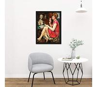Artery8 Gerda Wegener Solitaire 1928 Painting Artwork Framed Wall Art Print 18X24 Inch