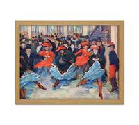 Artery8 Gerhardi Dance Viii Can-Can Dancers Bullier Painting Artwork Framed Wall Art Print 18X24 Inch