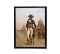 Artery8 Gerome Napoleon Bonaparte In Egypt Framed Canvas Wall Art Print | Size: W24" x H32" Artery8 Multicolor W24" x H32"