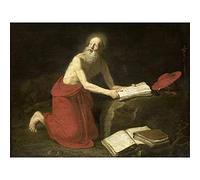 Artery8 Gerrit De Haen St Jerome Religious Painting Large Wall Art Poster Print Thick Paper 18X24 Inch