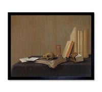 Artery8 Gerrit Van Vucht Vanitas Still Life Painting Art Print Framed Poster Wall Decor 12x16 inch