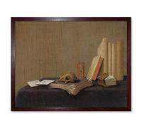 Artery8 Gerrit Van Vucht Vanitas Still Life Painting Art Print Framed Poster Wall Decor 12x16 inch
