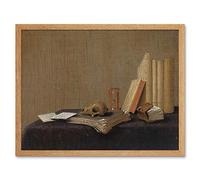 Artery8 Gerrit Van Vucht Vanitas Still Life Painting Art Print Framed Poster Wall Decor 12x16 inch