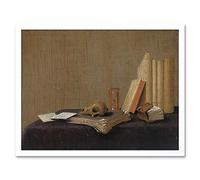 Artery8 Gerrit Van Vucht Vanitas Still Life Painting Art Print Framed Poster Wall Decor 12x16 inch