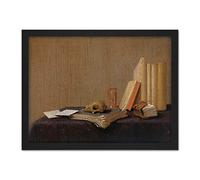 Artery8 Gerrit Van Vucht Vanitas Still Life Painting Artwork Framed Wall Art Print 18X24 Inch