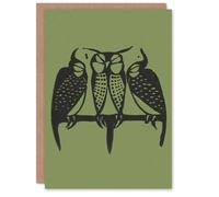 Artery8 Gerrit Willem Dijsselhof Art Card Three Sleeping Owls
