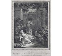Artery8 Ghendt Noon Afternoon Midday Woman Relaxing Garden Premium Wall Art Canvas Print 18X24 Inch
