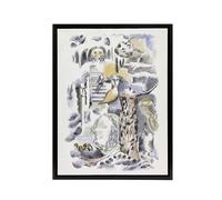 Artery8 Ghosts Design for Urne Buriall Book Nash Framed Canvas Wall Art Print | Size: W12" x H16" Artery8 Multicolor W12" x H16"