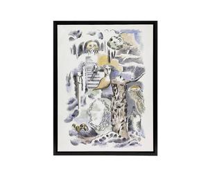 Artery8 Ghosts Design for Urne Buriall Book Nash Framed Canvas Wall Art Print | Size: W18" x H24" Artery8 Multicolor W18" x H24"