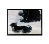 Artery8 Giacomo Balla Dynamism Of A Dog On A Leash Framed Canvas Wall Art Print | Size: W12" x H16" Artery8 Multicolor W12" x H16"