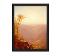 Artery8 Gifford Gorge Mountains Kauterskill Clove Painting Artwork Framed Wall Art Print 18X24 Inch