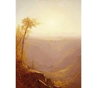 Artery8 Gifford Gorge Mountains Kauterskill Clove Painting Large Wall Art Poster Print Thick Paper 18X24 Inch