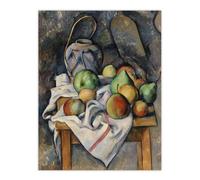 Artery8 Ginger Jar & Fruit Still Life Paul Cezanne Wall Art Poster Print | Size: W18" x H24" Artery8 Multicolor W18" x H24"