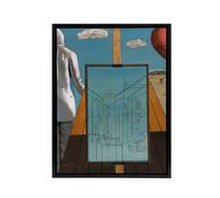 Artery8 Giorgio De Chirico Double Dream Spring Framed Canvas Wall Art Print in Blue | Size: W18" x H24" Artery8 Blue W18" x H24"