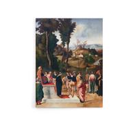 Artery8 Giorgione Moses Undergoing Trial by Fire Canvas Wall Art Print | Size: W24" x H32" Artery8 Multicolor W24" x H32"