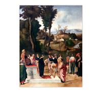 Artery8 Giorgione Moses Undergoing Trial by Fire Wall Art Print | Size: W18" x H24" Artery8 Multicolor W18" x H24"