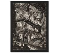 Artery8 Giovanni Battista Piranesi Drawbridge Plate 7 Etching Wall Art Print - A4 Size