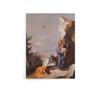 Artery8 Giovanni Battista Tiepolo Flight Into Egypt Canvas Wall Art Print | Size: W24" x H32" Artery8 Multicolor W24" x H32"