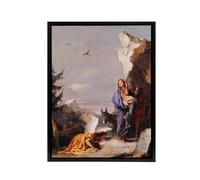 Artery8 Giovanni Battista Tiepolo Flight Into Egypt Framed Canvas Art Print | Size: W12" x H16" Artery8 Multicolor W12" x H16"