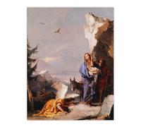 Artery8 Giovanni Battista Tiepolo Flight Into Egypt Wall Art Print | Size: W24" x H32" Artery8 Multicolor W24" x H32"