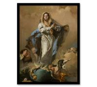 Artery8 Giovanni Battista Tiepolo Immaculate Conception of Mary Framed Art | Size: A4 Artery8 Multicolor A4