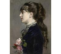 Artery8 Giovanni Boldini Madame Celine Leclanche 1881 Painting Large Wall Art Poster Print Thick Paper 18X24 Inch