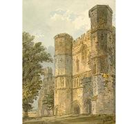 Artery8 Girtin The Gatehouse Of Battle Abbey Sussex 1794 Painting Large Wall Art Poster Print Thick Paper 18X24 Inch