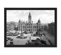 Artery8 Glasgow George Square Scotland Vintage Historic Artwork Framed A3 Wall Art Print