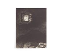 Artery8 Glimmering Head Suspended Redon Vintage Canvas Wall Art in Grey | Size: W12" x H16" Artery8 Grey W12" x H16"
