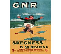 Artery8 GNR Rail Skegness Vintage Advert XL Giant Panel Poster (8 Sections)