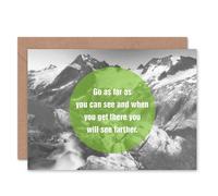 Artery8 Go As Far You Can See Farther Mountains Goodbye Card Artery8 Multicolor