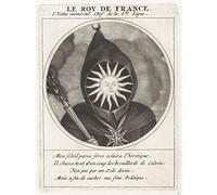 Artery8 Gole Dusart Cartoon Sun King Louis XIV France Engraving Large Wall Art Poster Print Thick Paper 18X24 Inch