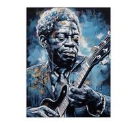 Artery8 Gospel Blues Melancholy Chicago Soul Musician Large Wall Art Poster Print Thick Paper 18X24 Inch