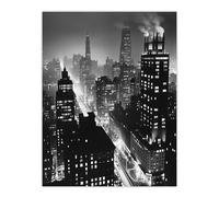 Artery8 Gotham City Black White Cityscape Concept Art Living Room Unframed Wall Art Print Poster Home Decor Premium