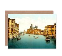 Artery8 Grand Canal Travel Venice Italy Cityscape Vintage Photo Card Artery8 Multicolor