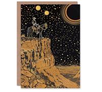 Artery8 Grand Canyon Cowboy Surreal Landscape Design For Him Or Her Art Birthday Personalised Card