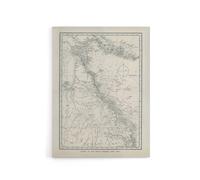 Artery8 Great Barrier Reef Area Chart Map Kent Canvas Wall Art Print in White | Size: W18" x H24" Artery8 White W18" x H24"