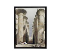 Artery8 Great Hall at Karnak Temple D. Roberts Vintage Framed Canvas Wall Art | Size: W24" x H32" Artery8 Multicolor W24" x H32"