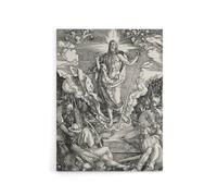 Artery8 Great Passion The Resurrection Durer Canvas Wall Art Print in Grey | Size: W24" x H32" Artery8 Grey W24" x H32"