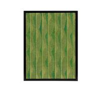 Artery8 Green Lines Vintage Pattern Framed Canvas Wall Art Print Furuya Korin | Size: W12" x H16" Artery8 Green W12" x H16"