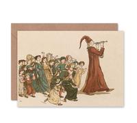 Artery8 Greenaway Pied Piper Hamelin Vintage Art Card Artery8 Multicolor