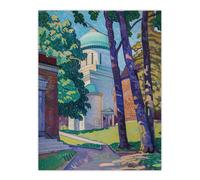 Artery8 Greenwich Royal Observatory Astronomy Painting Wall Art Print | Size: W12" x H16" Artery8 Multicolor W12" x H16"
