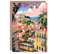 Artery8 Greeting Card Cartagena Colombia Cityscape Summer Travel Blank For Him Or Her Art Holiday Card