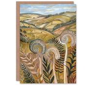 Artery8 Greeting Card Cleveland Way Yorkshire Hiking Floral Ammonite Blank For Him Or Her Art Birthday Card