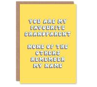 Artery8 Greeting Card Favourite Grandparent Remember My Name For Grandma Gran Granny Grandmother Birthday Card