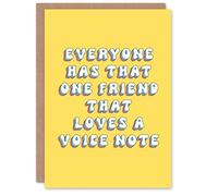 Artery8 Greeting Card Friend That Leaves Voice Note Funny Cheeky For Her Woman Best Friend Birthday Card
