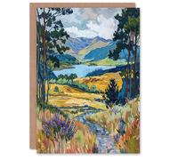 Artery8 Greeting Card Loch Lomond Scottish Landscape Nature Lover Blank For Him Or Her Art Birthday Card