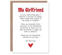 Artery8 Greeting Card Love Poem Whimsy Magic Girlfriend Romantic Poetry For Her Woman Valentine's Day Card