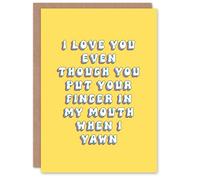 Artery8 Greeting Card Love You Even Though You Ruin Yawn Funny Fun For Her Sister Birthday Card